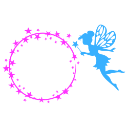 Fairy Monogram Frame ALL