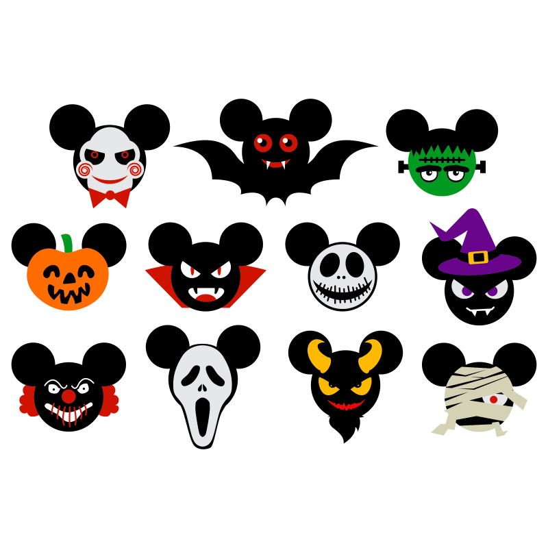 Mickey Halloween Characters Bundle ALL