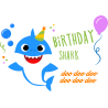 Birthday Shark Boy