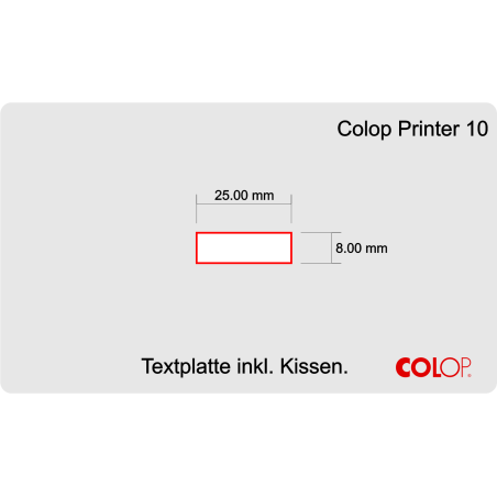 Printer 20 / Textplatte 37x13mm