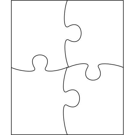 Puzzle mit 4 Teile