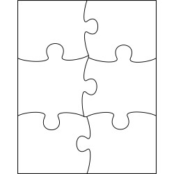 Puzzle mit 6 Teile