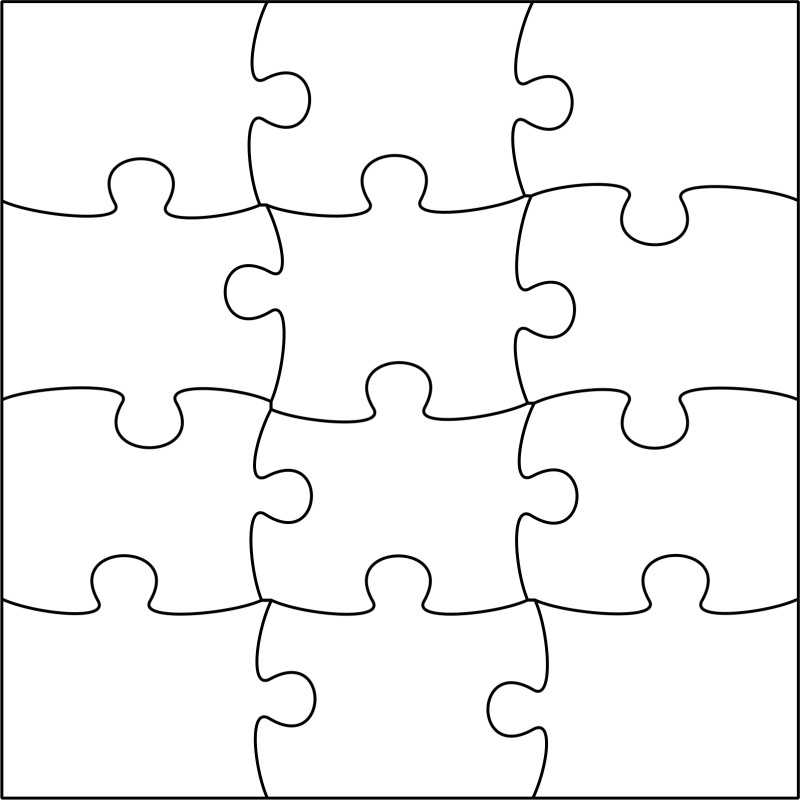 Puzzle mit 12 Teile